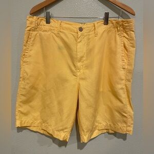 Men’s Polo Ralph Lauren Yellow Flat Front Shorts